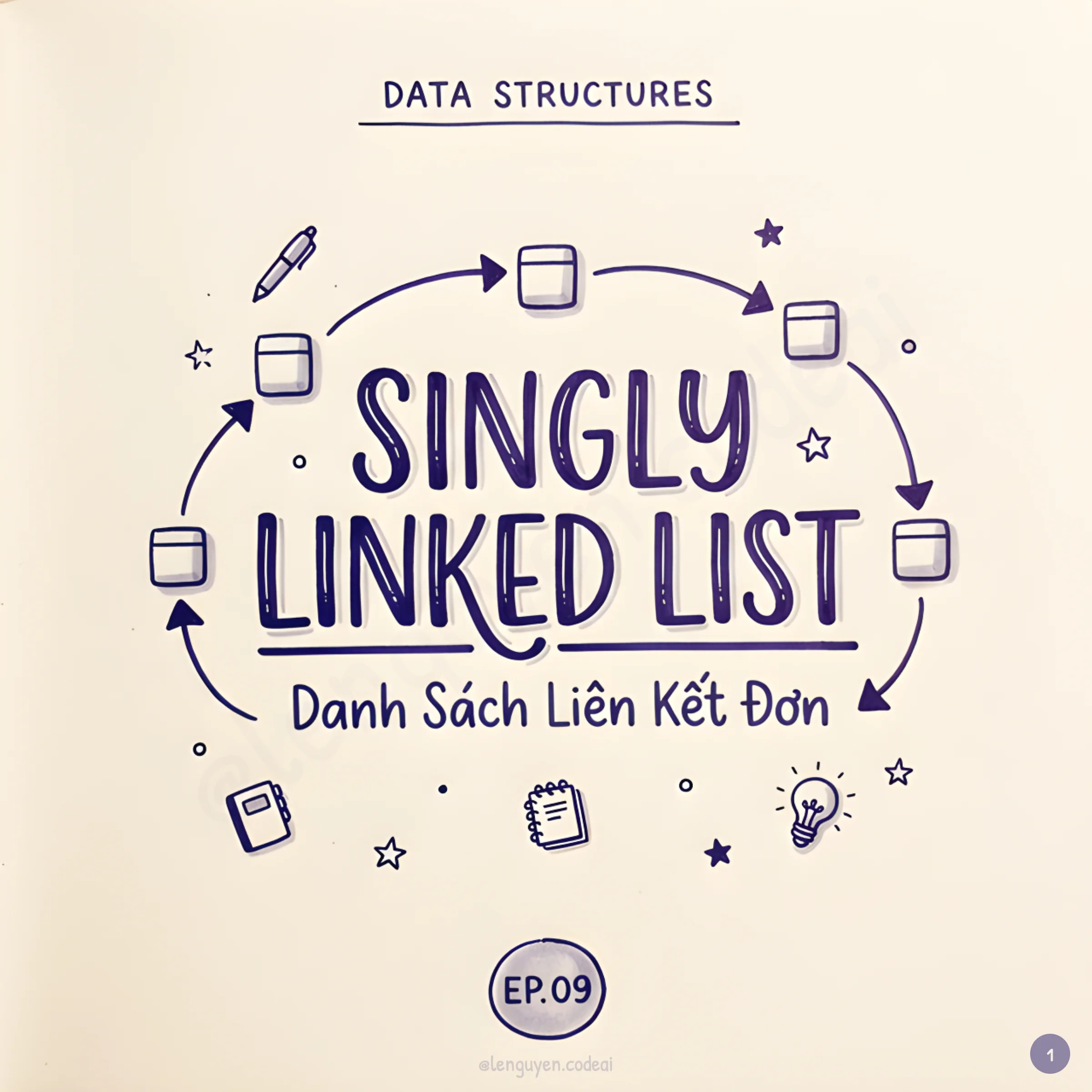 Data Structures & Algorithms - Tập 9: Cấu trúc dữ liệu Singly Linked List
