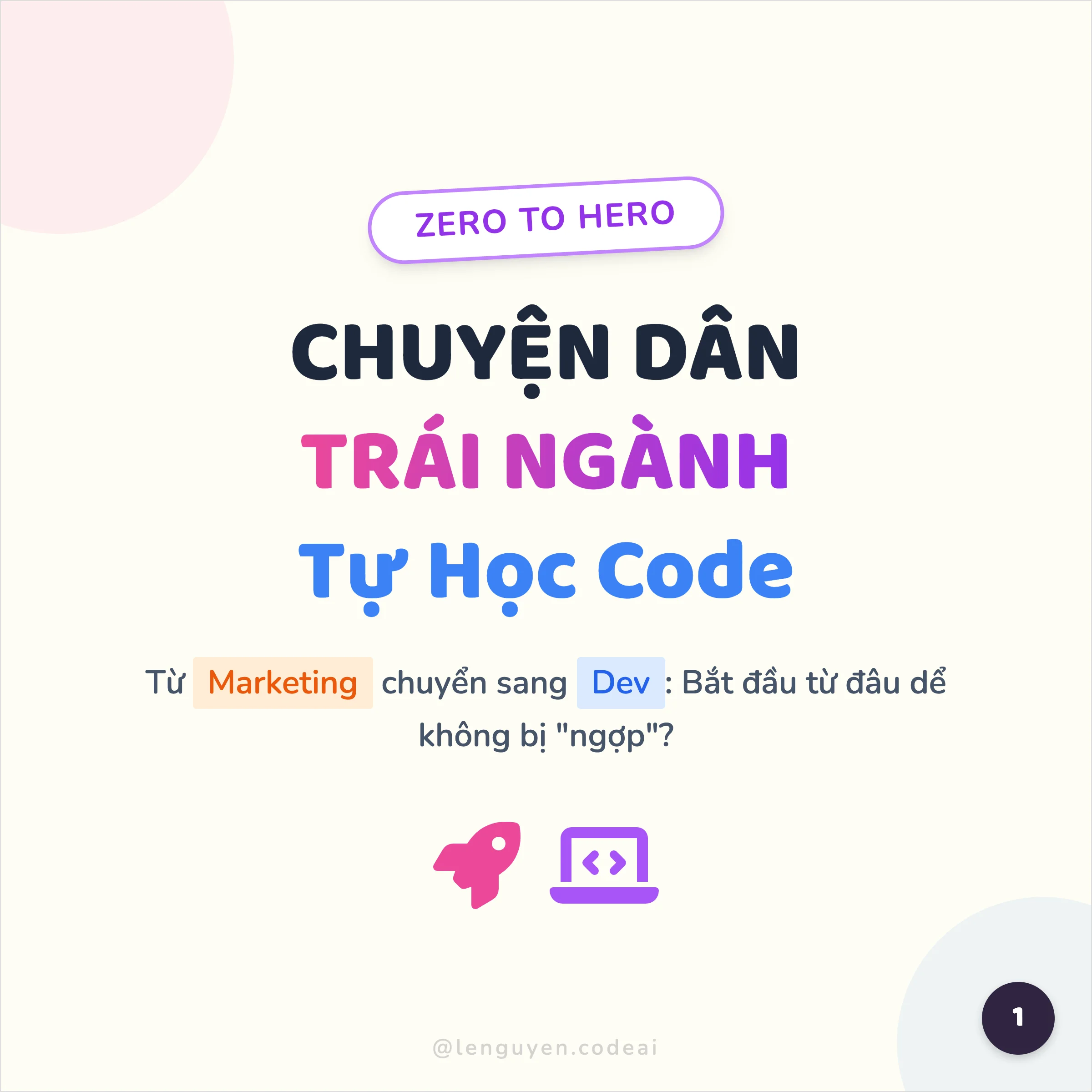 Chia sẻ kinh nghiệm tự học CODE cho dân trái ngành